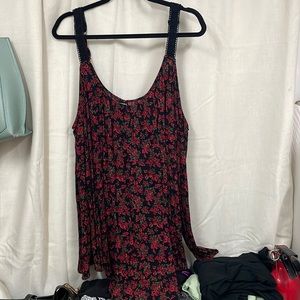 Floral, cold shoulder blouse